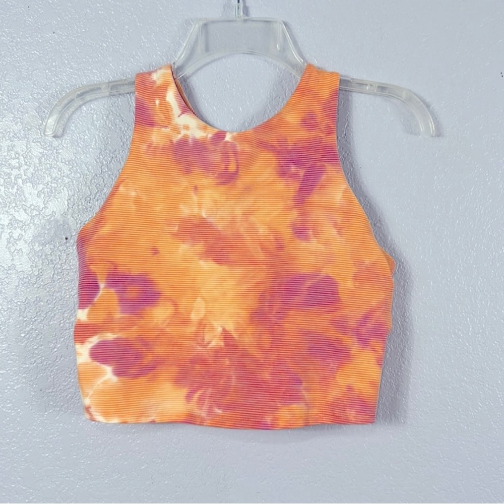Athleta Conscious Textured Crop Sports Bra szM